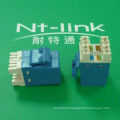 2014 Netlink Novo chegou Black 110IDC Cat.6 RJ45 Keystone Jack